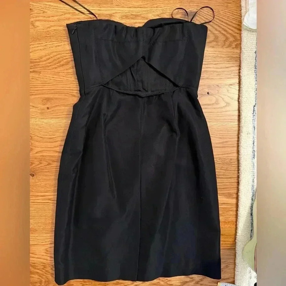 J.Crew Strapless Sweetheart Neck Black Dress size 2 - Picture 4 of 13